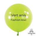 Ballons latex 24" ROND - 60CM  - Vert anis Kiwi Anagram