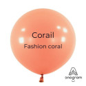 Ballons latex 24" ROND - 60CM - Corail Coral Anagram
