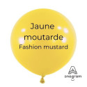 Ballons latex 24" ROND - 60CM - Jaune moutarde Mustard Anagram
