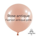 Ballons latex 24" ROND - 60CM - Rose Antique Pink Anagram