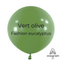 Ballons latex 24" ROND - 60CM - Vert olive Eucalyptus Anagram