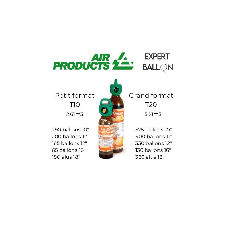 Bonbonne d'Hélium Pur Bouteille Air Products