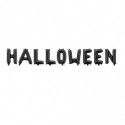 Ballons Lettres Noires "HALLOWEEN" – 35 cm – Gonflage Air
