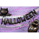 Ballons Lettres Noires "HALLOWEEN" – 35 cm – Gonflage Air
