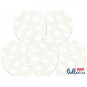 Ballons latex Transparents Nuages Blancs