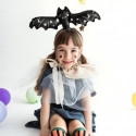 Mini Ballon Alu Chauve-Souris – Noir et Holographique – Gonflage Air – Party Deco
