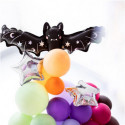 Mini Ballon Alu Chauve-Souris – Noir et Holographique – Gonflage Air – Party Deco
