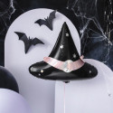 Ballon Mylar Chapeau de Sorcière – Noir Holographique – 66 x 57 cm