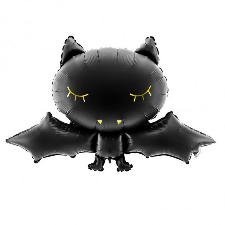Ballon XL Mylar Chauve-Souris Aluminium - Party Deco