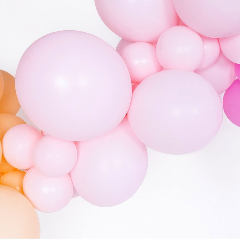 100 Mini Ballons Latex 12cm – Rose pastel -  Party Deco