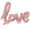Ballon Mylar Mot Love Rose Gold