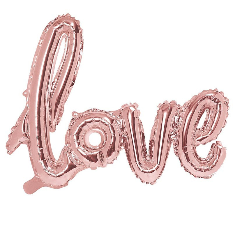 Ballon Mylar Mot Love Rose Gold