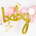 Ballon Mylar Mot "Baby" Doré