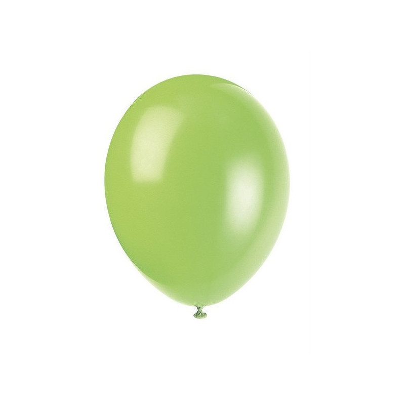 10 Ballons Latex 30 cm – Vert anis -  Party Deco