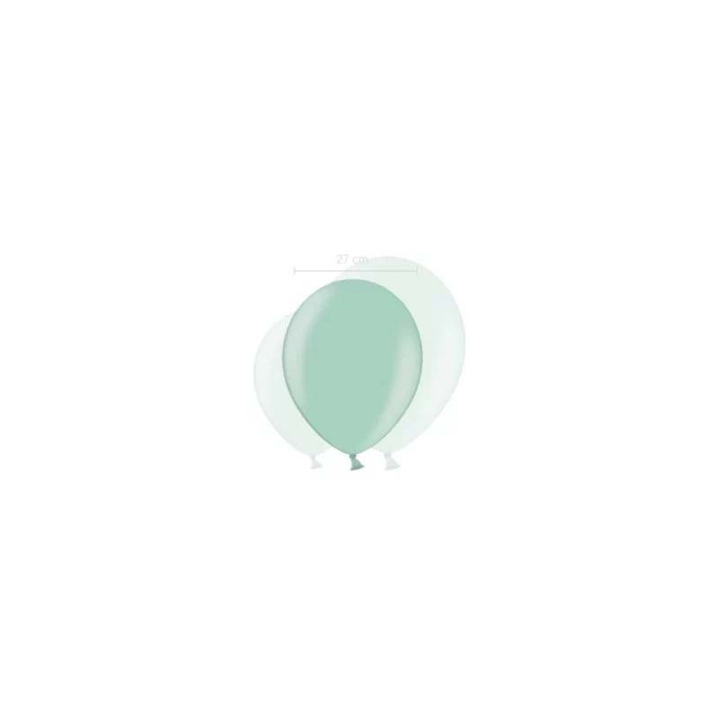 10 Ballons Latex 30 cm – Mint nacré -  Party Deco