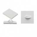 100 Attaches Plates Adhésives en Plastique