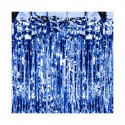 Rideau de Fête Bleu Foncé Brillant – 90 x 250 cm