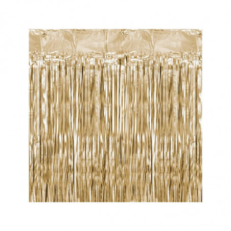 Rideau de Fête Doré Chromé -  90 x 250 cm