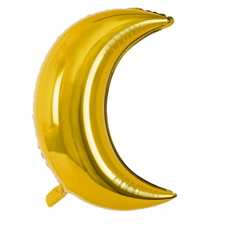 Ballon Mylar Supershape Lune Dorée 60 cm – Party Deco