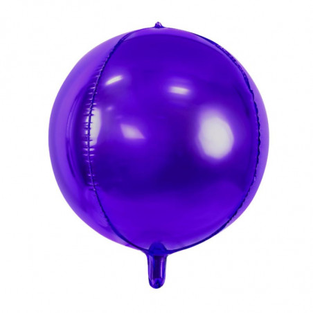 Ballon ORB violet – 40 cm – PartyDeco