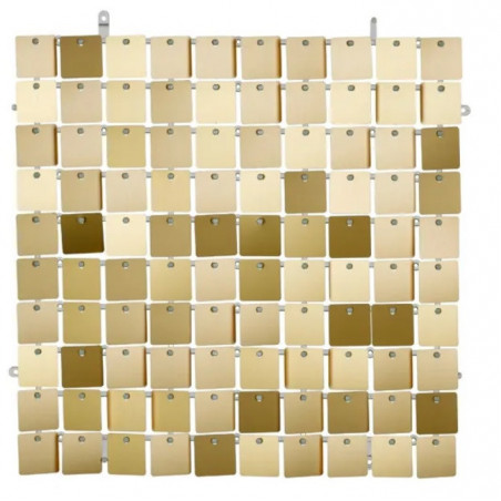 Panneaux Mur à Paillettes 30 X 30cm Sequin Doré