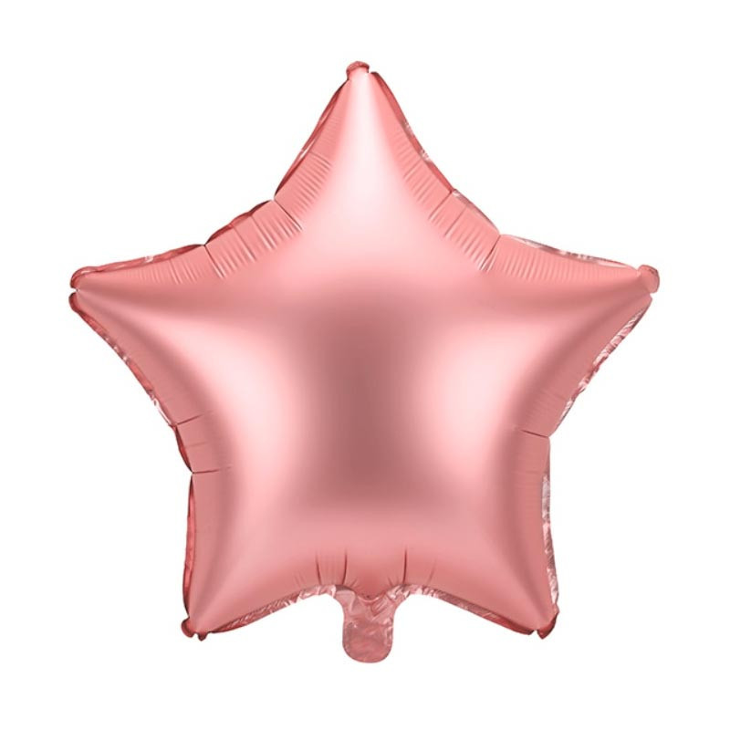Ballon Aluminium Mylar Étoile – Rose Gold Chromé – 48 cm – PartyDeco