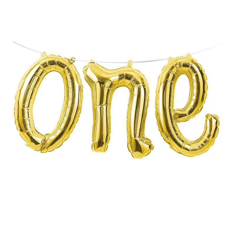 Ballon Alu "One" – Premier Anniversaire – Party Déco