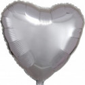 Ballon Alu Coeur Argent métallisé Anagram