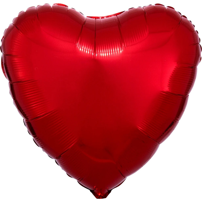 Ballon Alu Coeur Rouge métallisé Anagram