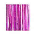 Rideau à Franges Rose Fuchsia Métallisé – Décoration Sweet Table – Party Deco