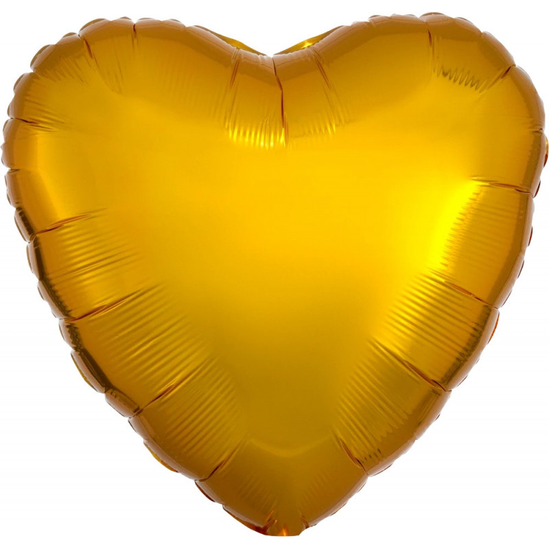 Ballon Alu Coeur Doré métallisé Anagram