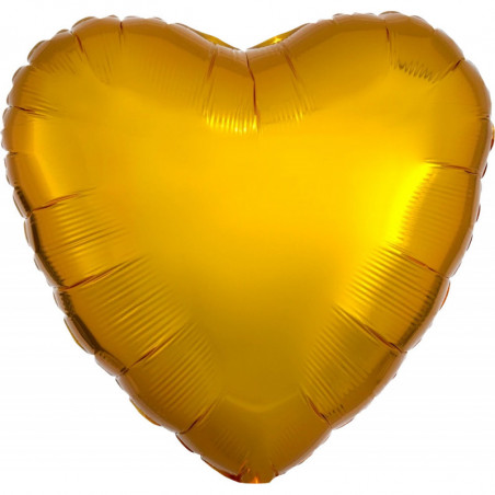 Ballon Alu Coeur Doré métallisé Anagram