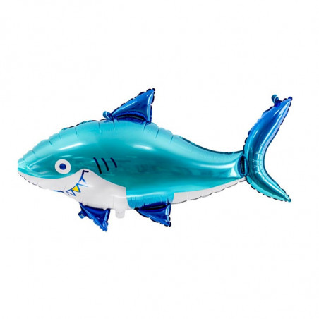 Ballon Alu XL Requin Bleu - Party Deco