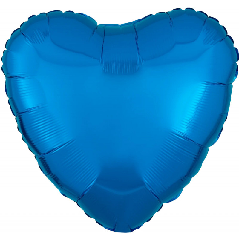 Ballon Alu Coeur Bleu métallisé Anagram