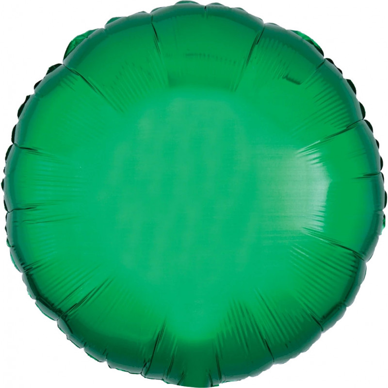 Ballon Alu Rond Vert métallisé Anagram