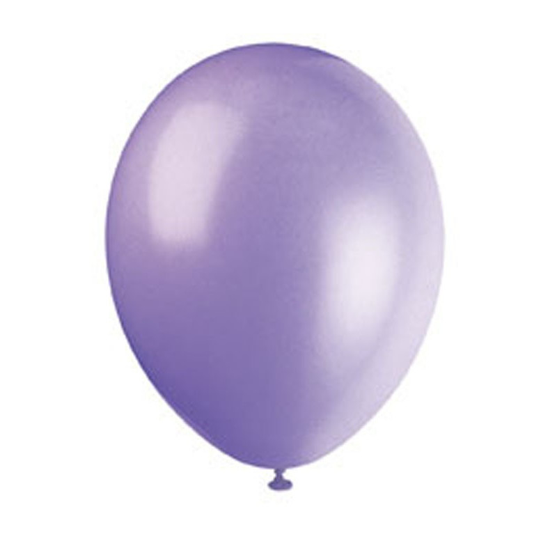 10 Ballons Latex 30 cm – Parme nacré -  Party Deco