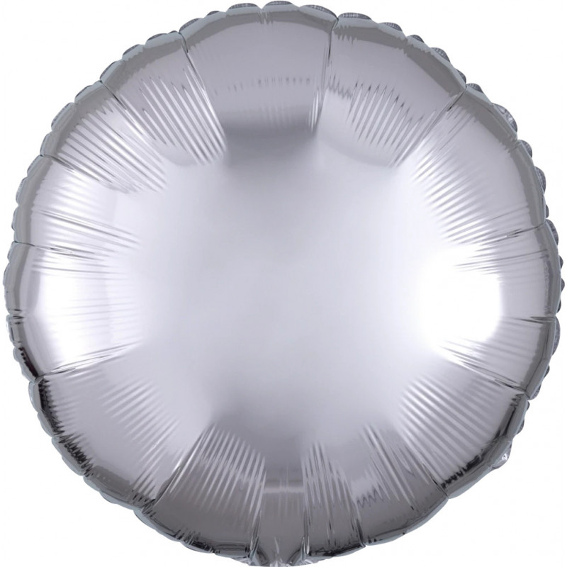 Ballon Alu Rond Argent métallisé Anagram