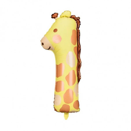 Ballon Chiffre 1 Girafe – Party Deco