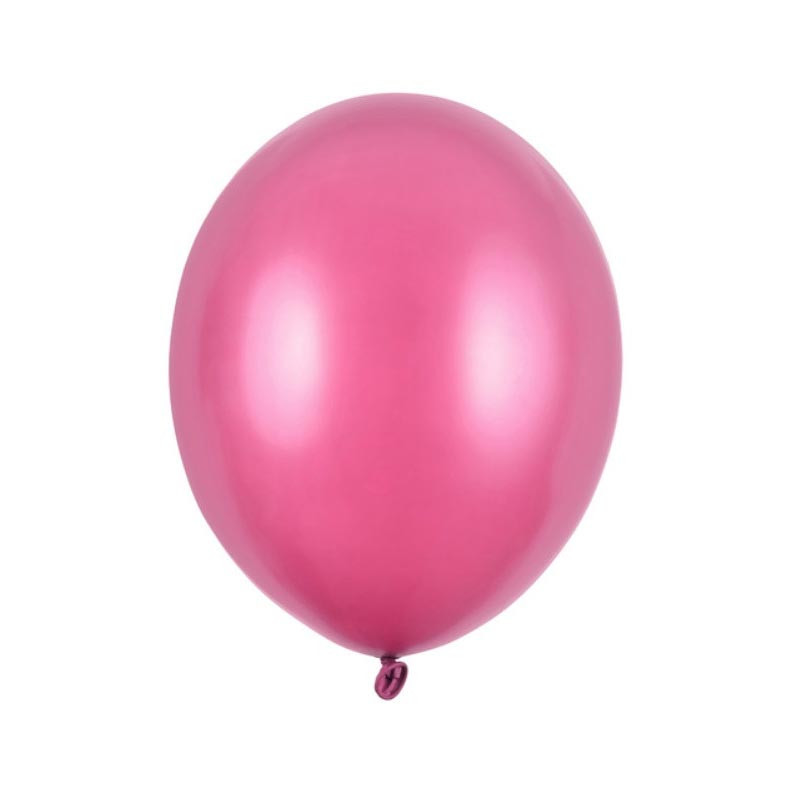 10 Ballons Latex 30 cm – Framboise rose fuschia nacré -  Party Deco
