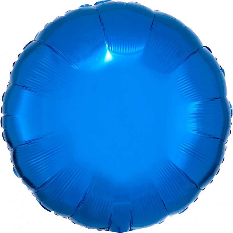 Ballon Alu Rond Bleu métallisé Anagram