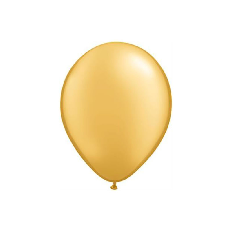 100 Mini Ballons Latex 12cm – Doré -  Party Deco