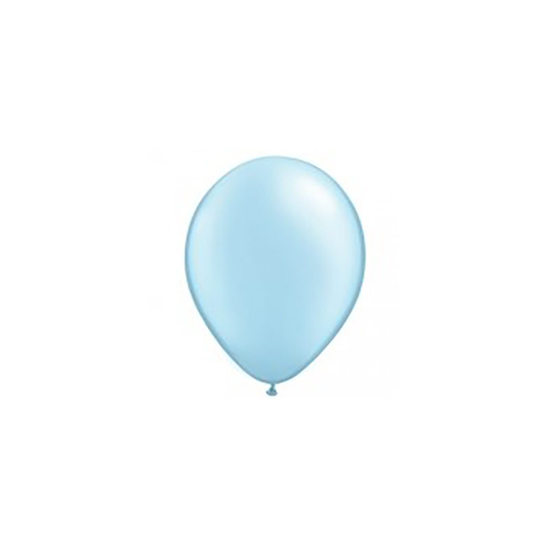 100 Mini Ballons Latex 12cm – Bleu nacré -  Party Deco