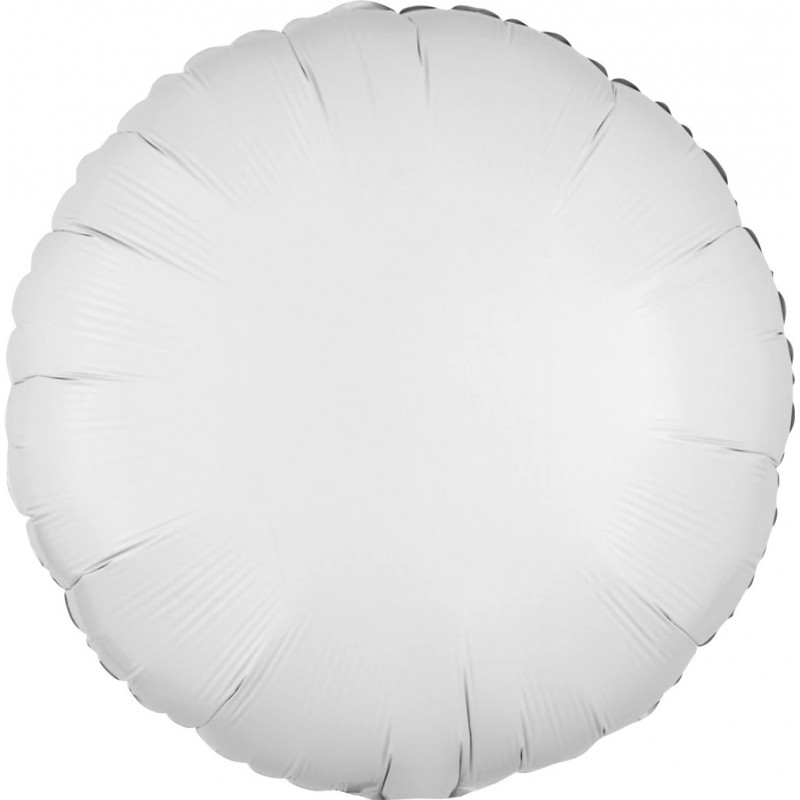 Ballon Alu Rond Blanc mat Anagram