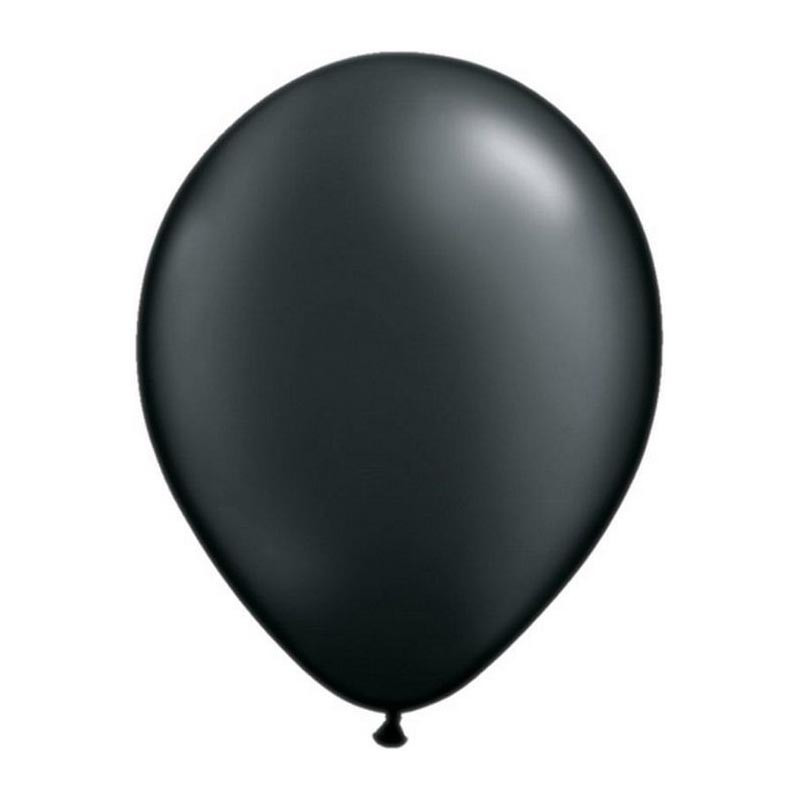 10 Ballons Latex 30 cm – Noir nacré -  Party Deco