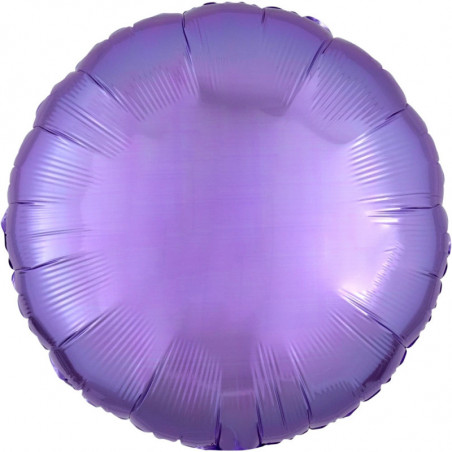 Ballon Mylar Rond Parme nacré Anagram
