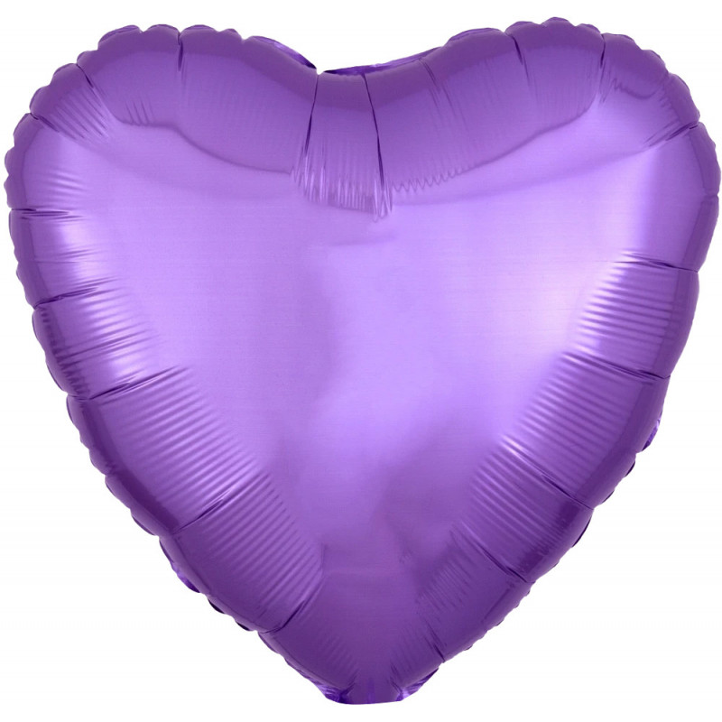 Ballon Cœur Parme nacré Anagram