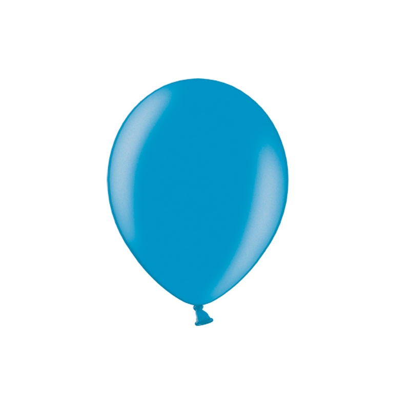 10 Ballons Latex 30 cm – Bleu électrique nacré -  Party Deco