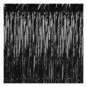 Rideau de Fête Noir Brillant – 90 x 250cm