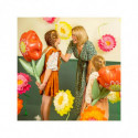 Ballon mylar Fleur rouge - Party Deco