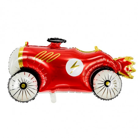 Ballon Alu Voiture Rouge – 92 cm – Party Deco